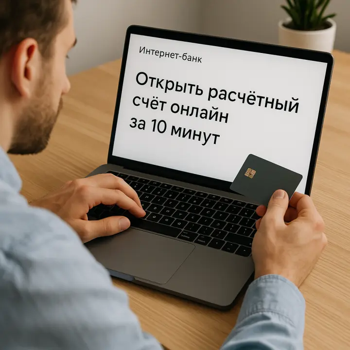Как открыть расчётный счёт онлайн за 10 минут